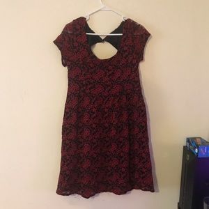 Torrid red lace dress💋